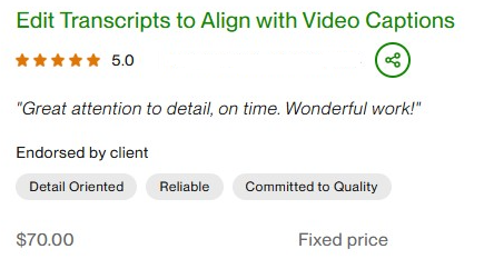 Contrat Upwork Réel 4