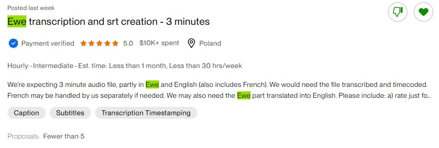 Offre de transcription 4