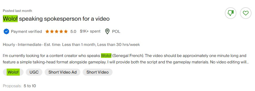 Offre de transcription 6